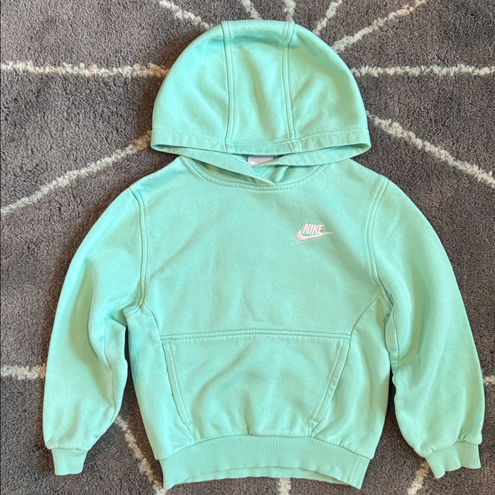 Nike Hoodie Mint Green Youth Kids | Size Extra Small